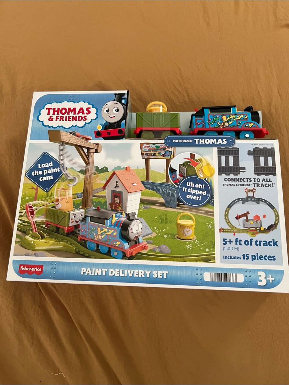 Thomas & Friends Paint Delivery Set - Blue, Red & Yellow Train